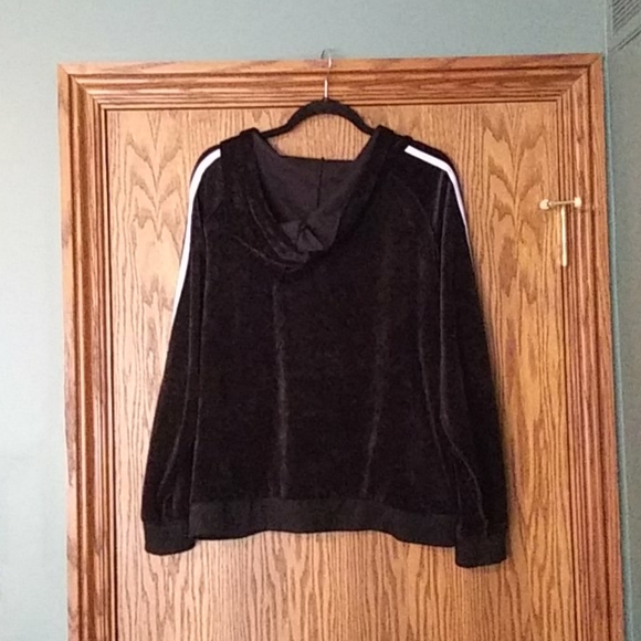 Women's Mango Velour Zip Hoodie - Picture 3 of 4